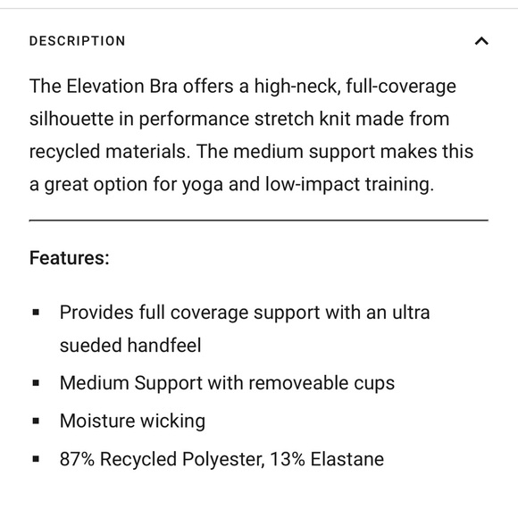 Vuori Elevation Sports Bra in Black Camo Size Small - Picture 6 of 7